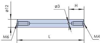 PG03-（25-300） 接杆 连接杆 延长杆透镜价 光阑固定架 支撑架