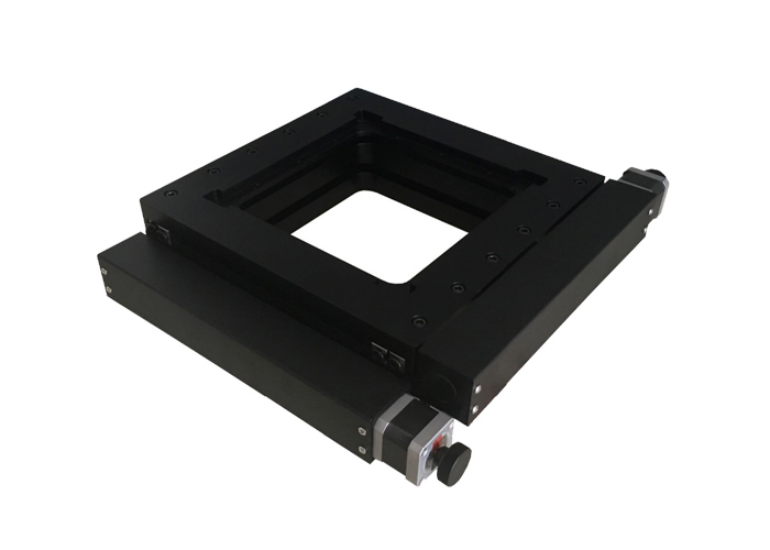 PT-XY100精密电动整体位移台光学二维平移台行程100×100滑台模组